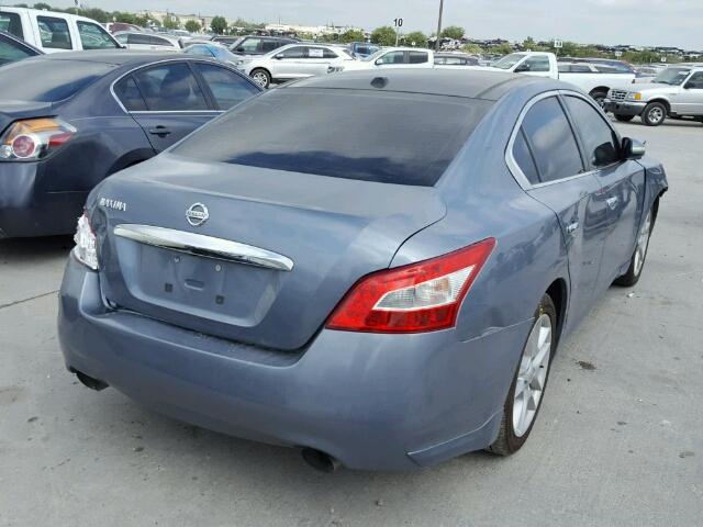 1N4AA5AP9AC866313 - 2010 NISSAN MAXIMA S BLUE photo 4