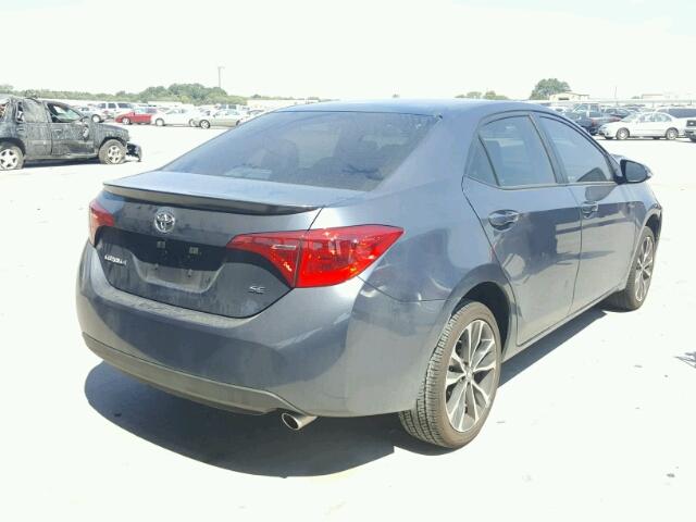 5YFBURHE0HP686463 - 2017 TOYOTA COROLLA L CHARCOAL photo 4