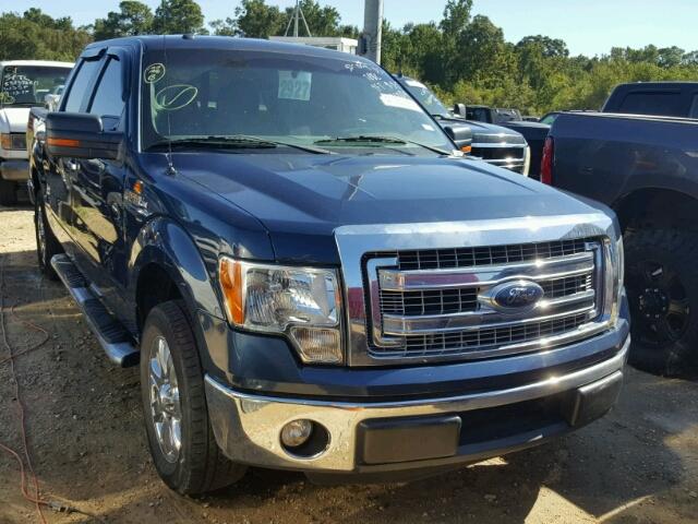 1FTFW1CF1DKD06004 - 2013 FORD F150 BLUE photo 1