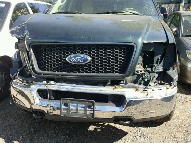 1FTPW14515KC55373 - 2005 FORD F150 BLACK photo 9