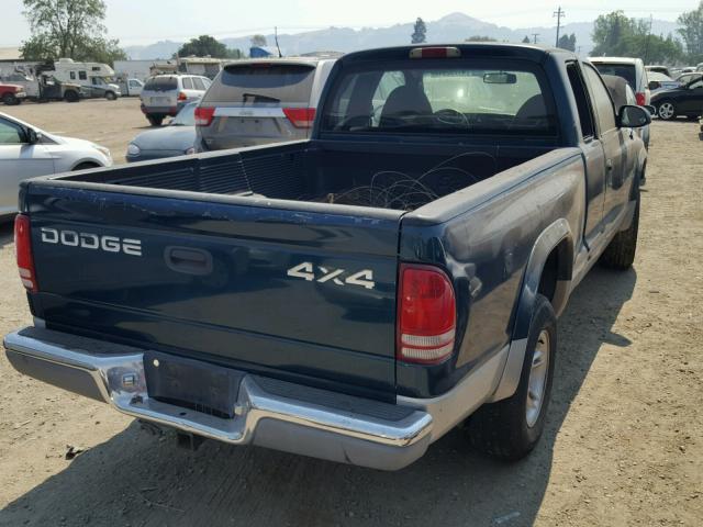 1B7GG22Y6WS545996 - 1998 DODGE DAKOTA GREEN photo 4