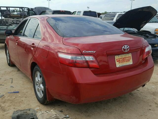 4T1BE46K77U107782 - 2007 TOYOTA CAMRY NEW RED photo 3