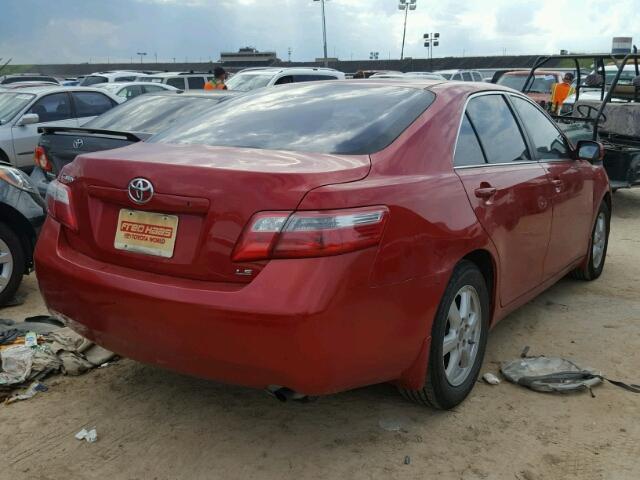 4T1BE46K77U107782 - 2007 TOYOTA CAMRY NEW RED photo 4