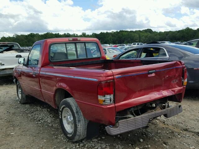 1FTCR10A4VUD32945 - 1997 FORD RANGER BURGUNDY photo 3