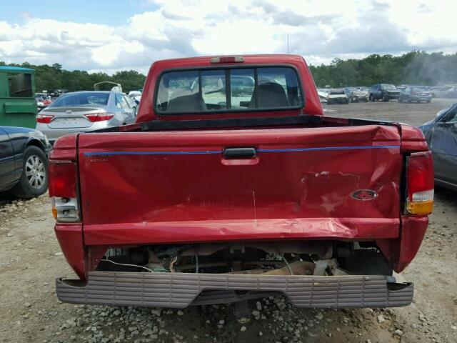 1FTCR10A4VUD32945 - 1997 FORD RANGER BURGUNDY photo 9