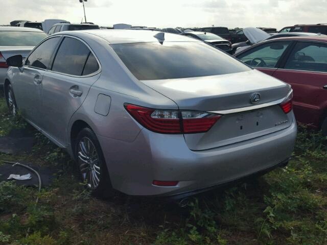 JTHBK1GG2F2195672 - 2015 LEXUS ES SILVER photo 3