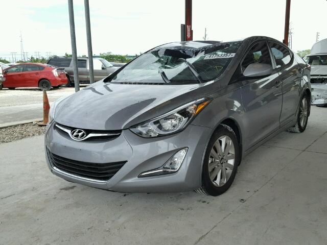 KMHDH4AE9FU350624 - 2015 HYUNDAI ELANTRA GRAY photo 2