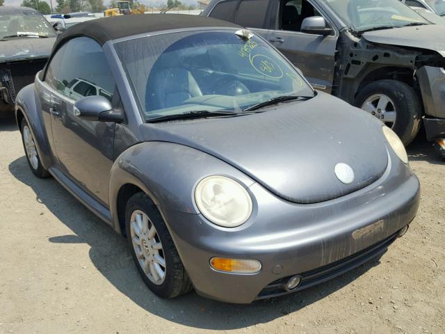 3VWCM31Y14M345299 - 2004 VOLKSWAGEN NEW BEETLE GRAY photo 1