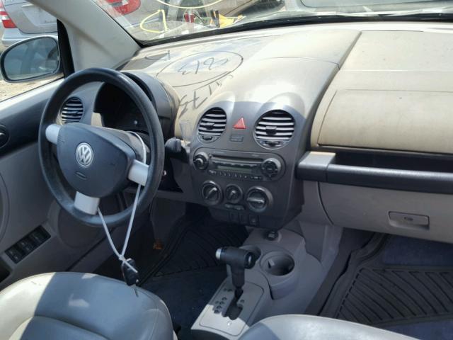 3VWCM31Y14M345299 - 2004 VOLKSWAGEN NEW BEETLE ნაცრისფერი ფოტო 9