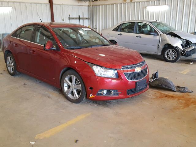 1G1PE5SB7D7157543 - 2013 CHEVROLET CRUZE LT MAROON photo 1