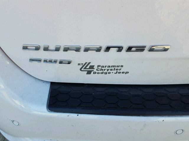 1C4SDJCT2HC606788 - 2017 DODGE DURANGO R/ WHITE photo 10