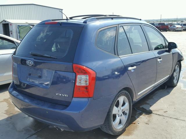 KNAFG526677057757 - 2007 KIA RONDO LX BLUE photo 4