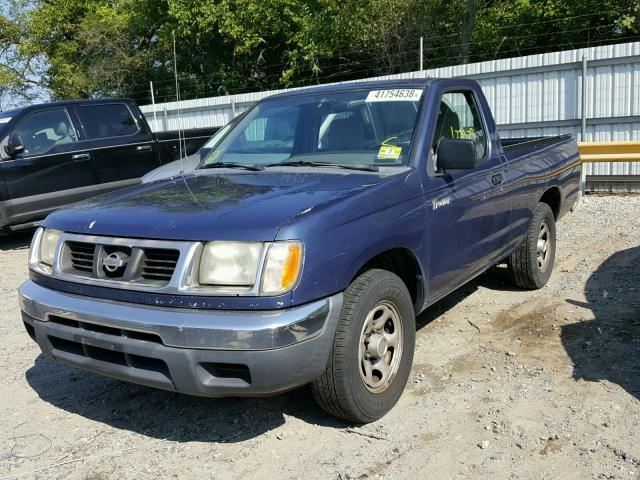 1N6DD21S7YC381483 - 2000 NISSAN FRONTIER X BLUE photo 2