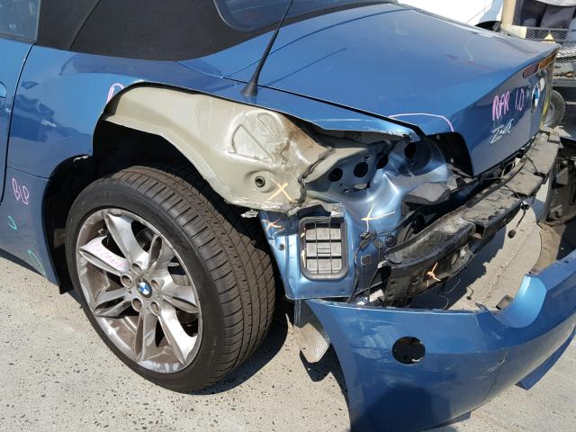 4USBT53443LU04797 - 2003 BMW Z4 3.0 BLUE photo 9