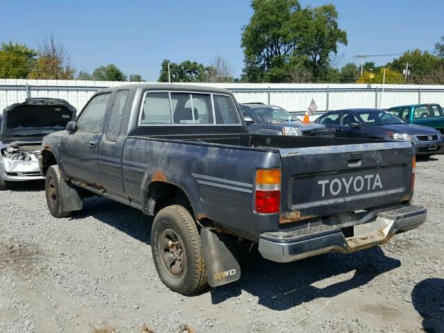 JT4VN13D1M5056100 - 1991 TOYOTA PICKUP 1/2 GRAY photo 3