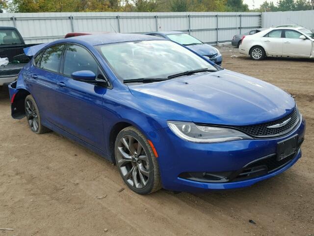 1C3CCCBG2FN516912 - 2015 CHRYSLER 200 S 蓝色 照片 1