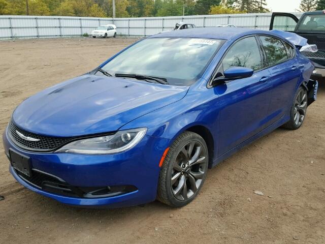 1C3CCCBG2FN516912 - 2015 CHRYSLER 200 S 蓝色 照片 2