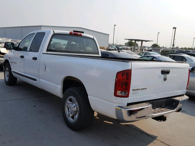 3D7KR28C26G221232 - 2006 DODGE RAM 2500 S WHITE photo 3