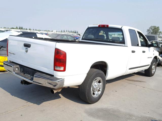 3D7KR28C26G221232 - 2006 DODGE RAM 2500 S WHITE photo 4
