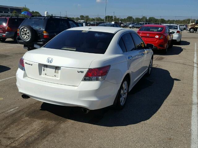 1HGCP36899A009456 - 2009 HONDA ACCORD WHITE photo 4