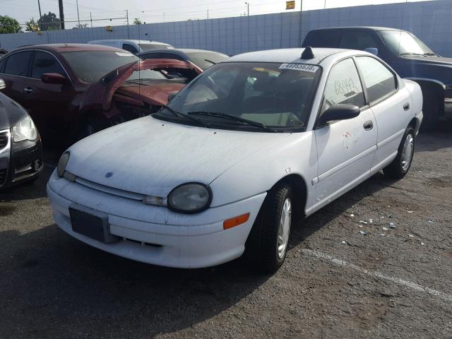 1B3ES47C5VD213194 - 1997 DODGE NEON HIGHL WHITE photo 2