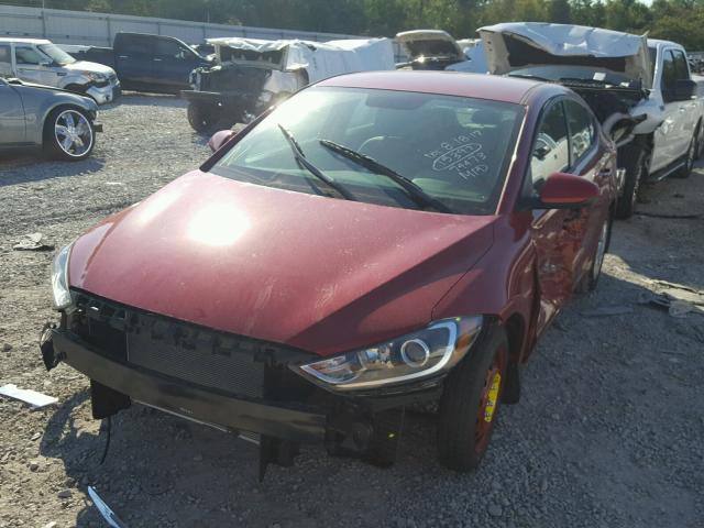 KMHD74LF7HU391829 - 2017 HYUNDAI ELANTRA SE RED photo 2