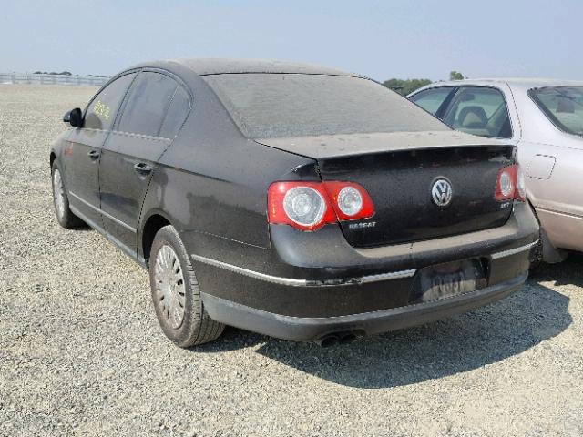 WVWGK73C96P085279 - 2006 VOLKSWAGEN PASSAT 2.0 BLACK photo 3