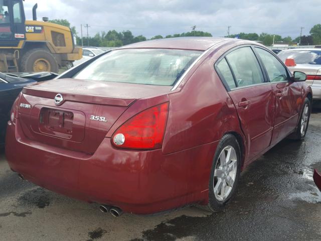 1N4BA41E26C827373 - 2006 NISSAN MAXIMA SE RED photo 4