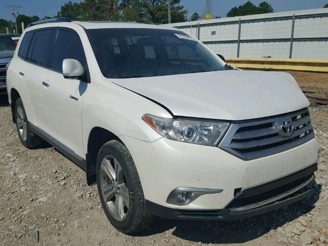 5TDDK3EH8CS111344 - 2012 TOYOTA HIGHLANDER WHITE photo 1