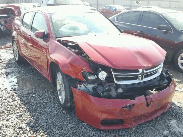 1B3BD1FG8BN516976 - 2011 DODGE AVENGER MA RED photo 1