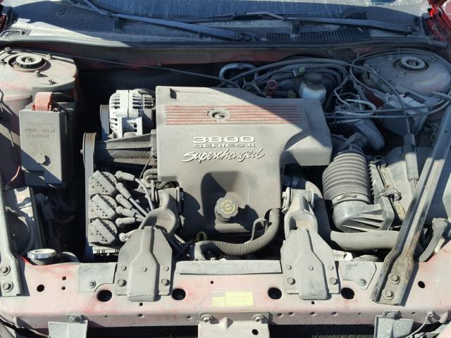 1G2WP5216WF331717 - 1998 PONTIAC GRAND PRIX RED photo 7