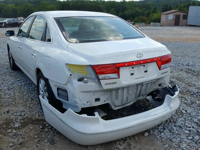 KMHFC46F06A106967 - 2006 HYUNDAI AZERA SE WHITE photo 3