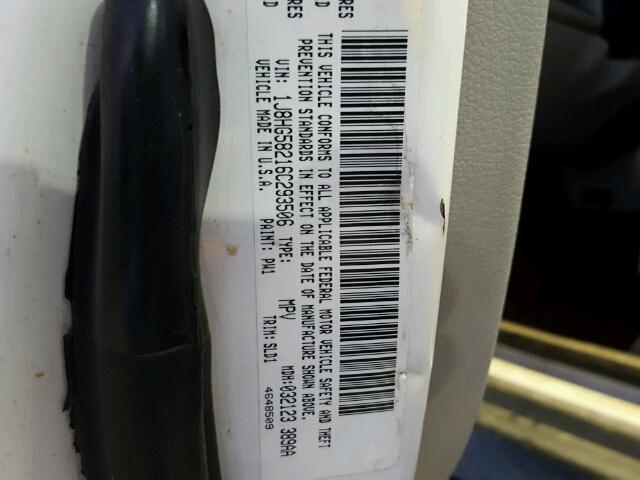 1J8HG58216C293506 - 2006 JEEP COMMANDER WHITE photo 10