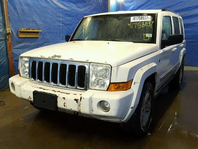 1J8HG58216C293506 - 2006 JEEP COMMANDER WHITE photo 2