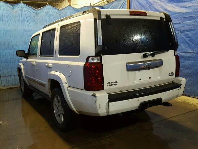 1J8HG58216C293506 - 2006 JEEP COMMANDER WHITE photo 3