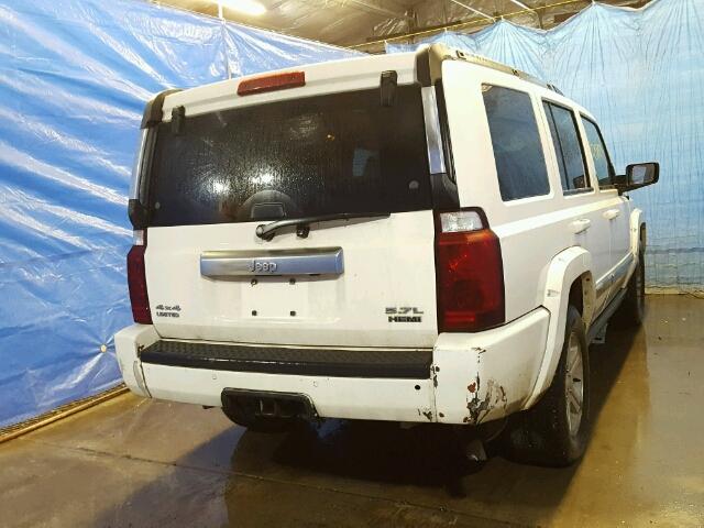 1J8HG58216C293506 - 2006 JEEP COMMANDER WHITE photo 4