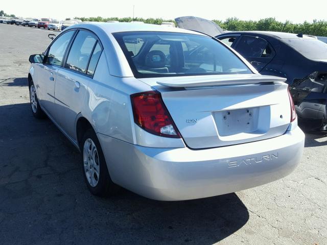 1G8AJ52F73Z115849 - 2003 SATURN ION LEVEL SILVER photo 3