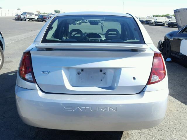 1G8AJ52F73Z115849 - 2003 SATURN ION LEVEL SILVER photo 9