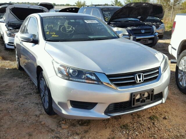 1HGCR2F32EA086320 - 2014 HONDA ACCORD SILVER photo 1