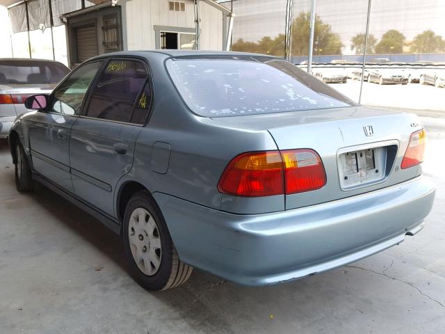 2HGEJ6611YH538687 - 2000 HONDA CIVIC BASE BLUE photo 3