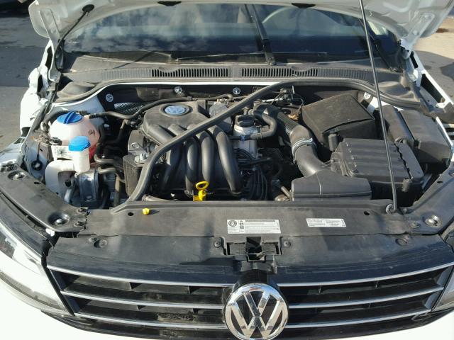 3VW2K7AJ9FM283441 - 2015 VOLKSWAGEN JETTA BASE 白色 照片 7
