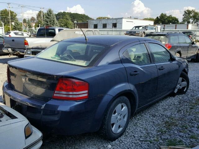 1B3LC46K58N663813 - 2008 DODGE AVENGER SE BLUE photo 4