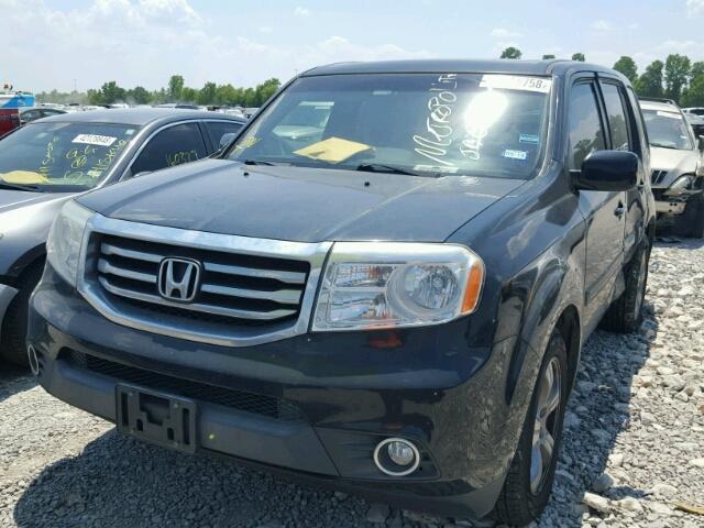 5FNYF3H72CB028652 - 2012 HONDA PILOT EXLN BLACK photo 2