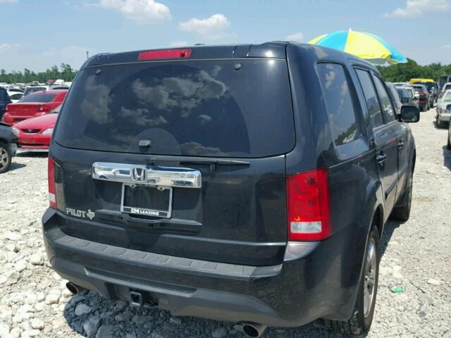 5FNYF3H72CB028652 - 2012 HONDA PILOT EXLN BLACK photo 4