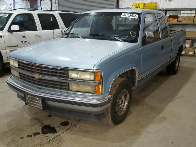 2GCEC19K3N1227329 - 1992 CHEVROLET GMT-400 C1 BLUE photo 2