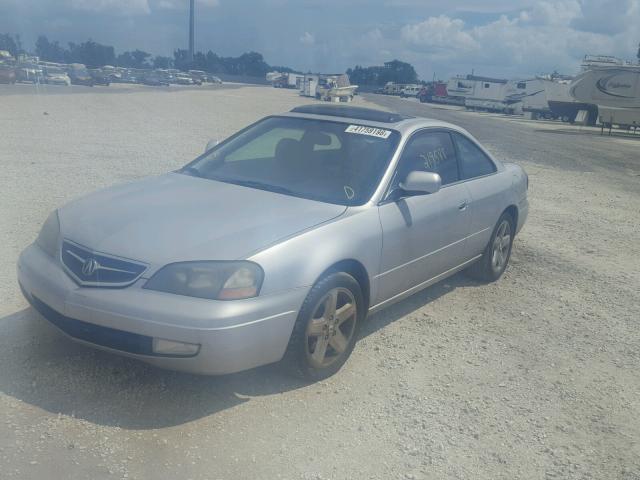 19UYA42611A012759 - 2001 ACURA 3.2CL TYPE SILVER photo 2