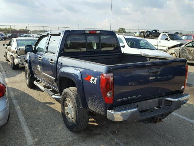 1GCDT13EX88105731 - 2008 CHEVROLET COLORADO BLUE photo 3