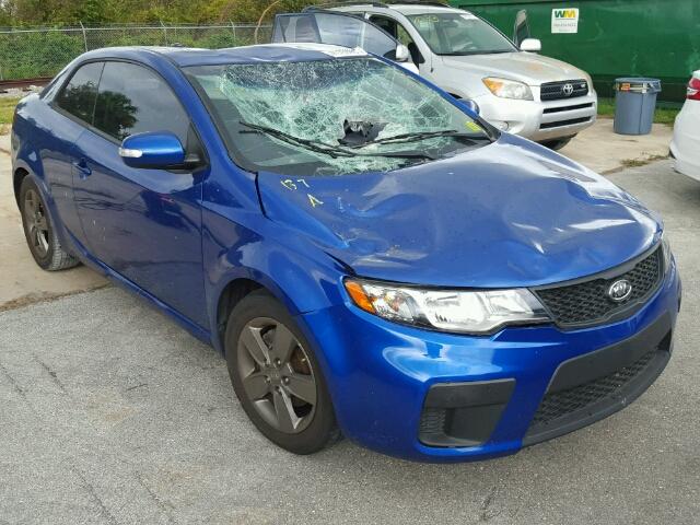 KNAFU6A27A5166390 - 2010 KIA FORTE BLUE photo 1