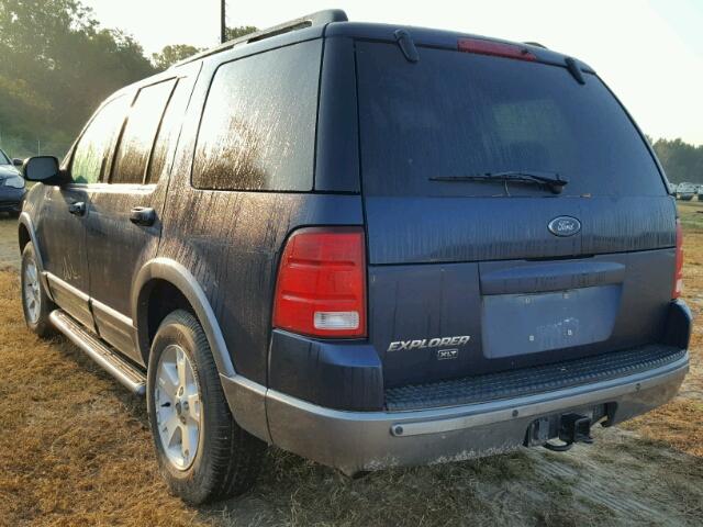 1FMDU63K73UC83270 - 2003 FORD EXPLORER BLUE photo 3