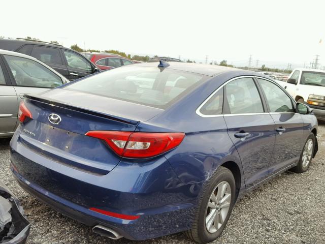 5NPE24AF4GH271439 - 2016 HYUNDAI SONATA BLUE photo 2